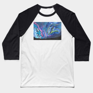 Northern Lights on an Alaskan night Baseball T-Shirt